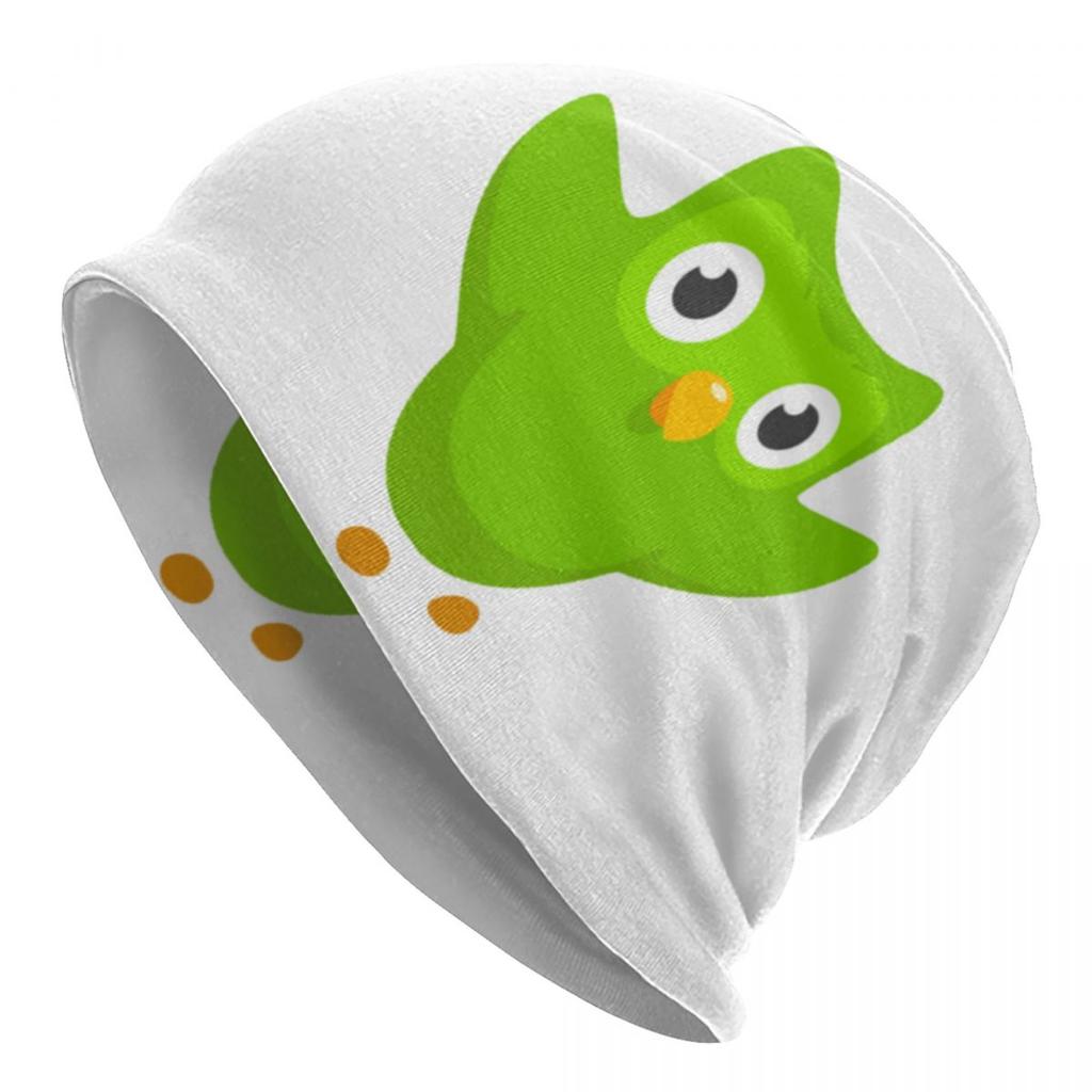 Duolingos Skullies Beanies Caps Unisex Women Unisex Streetwear Winter Warm Knit Hat Adult Bonnet Hats