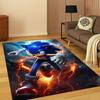 3D S-Sonic Cartoon Hedgehog Game Carpet Rug for Bedroom Living Room Sofa Doormat Home Decor,Kid Area Rug Non-slip Christmas Gift