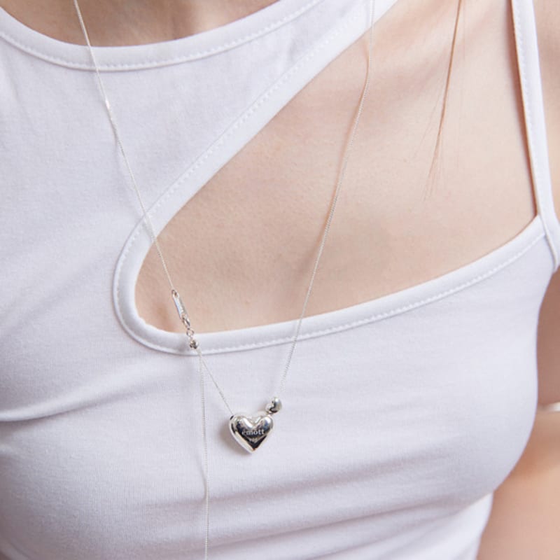 

emott Double heart Necklace FREE
