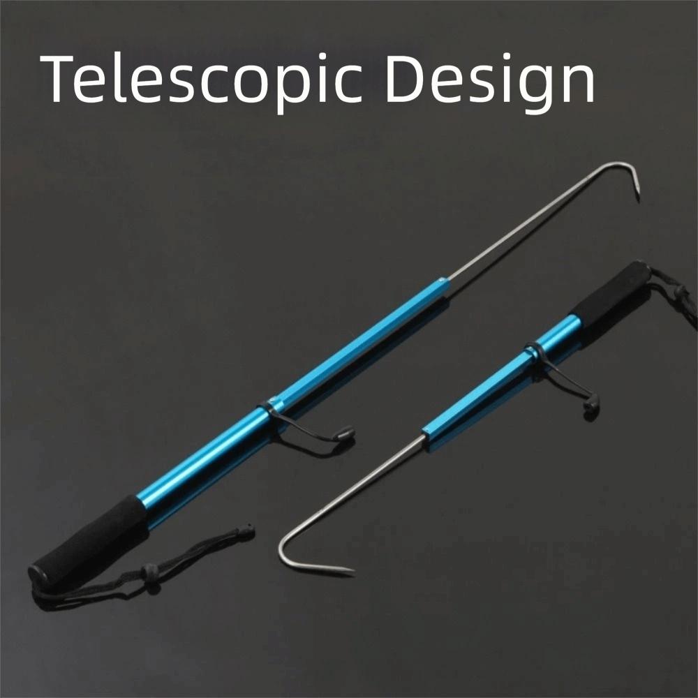 Stainless Steel Hook Fish Grippers Aluminum Zinc Zinc Alloy Pole Fishing Hook Pole  Sea Fishing