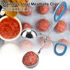 Stainless Steel NOn Sticky Meatballs Rice Balls Clip Maker Mold Kitchen Tool (Blue)