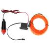 DC 12V Orange Light Glowing Wire Car Vehicle Cold Light   Cigarette Lighter Drive(2 Meters)
