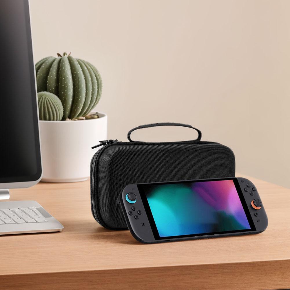 For Switch 2 Console PU Carrying Case Anti-scratch Screen Protector Shockproof Game Conslole Protective Case Organizer