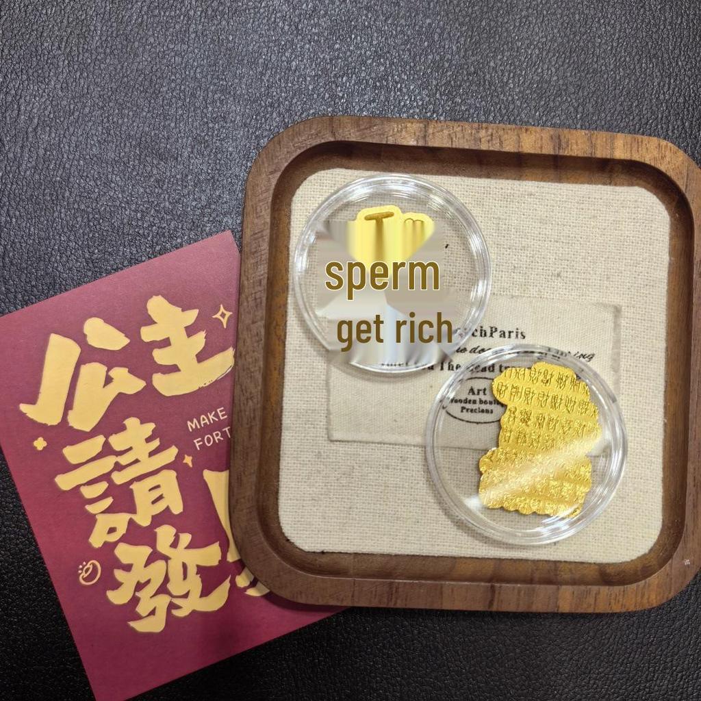 999 Pure Gold Wealth Attraction Princess Phone Sticker - Popular Gift Box