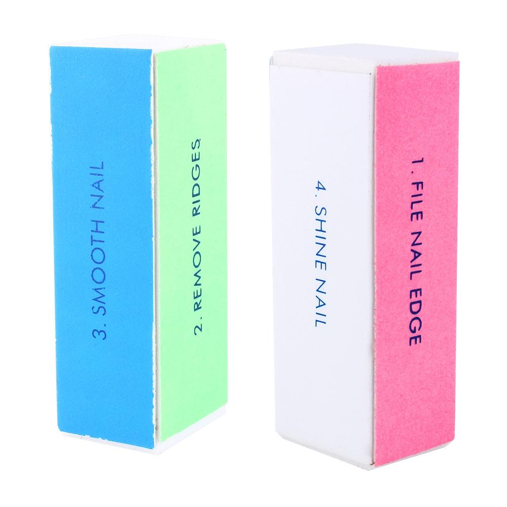 1 10 Pcs Nail Art Shiner Buffer Buffing 4 Ways Block Sand Sanding File Manicure