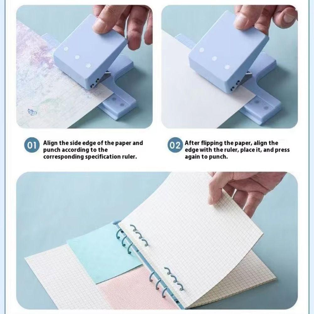 DIY Paper Hole Puncher 3 Holes Paper Binding Punch Hole Punching Machine  Book Binding