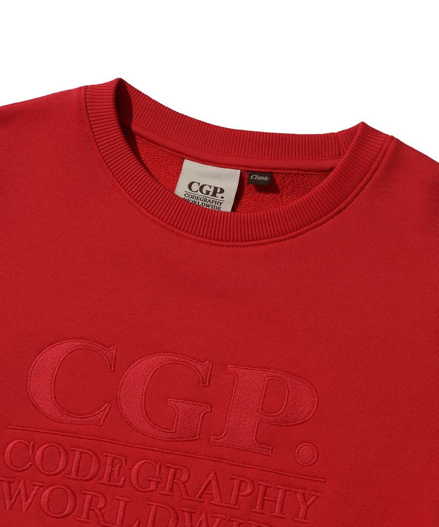 CGP (Women) Square Logo Sweatshirt_Red