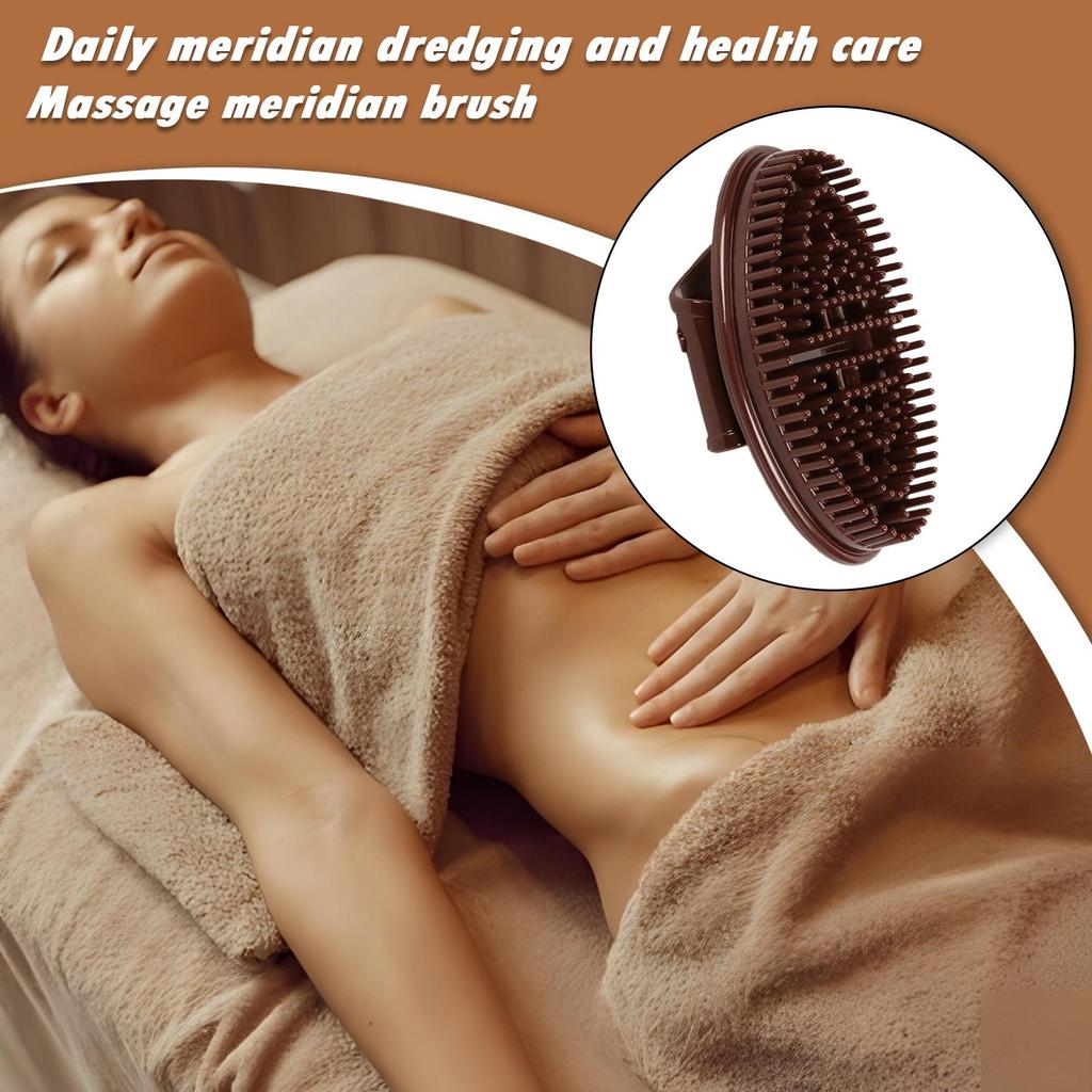1pc Full Body Massage Brush Soft Manual Full Body Gua Sha Massager Head Abdomen Leg Body Relaxation Home Use Anti-Fatigue