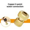 2Pieces Heavy Duty Reinforced Brass Hose Joints Water Pipe Connectors Fittings Easy Twist Suitable For Irrigation Tools