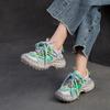 Herbst neue dicksohlige Durian-Sohle Dad-Schuhe bonbonfarbenes Mesh Mode Damenschuhe