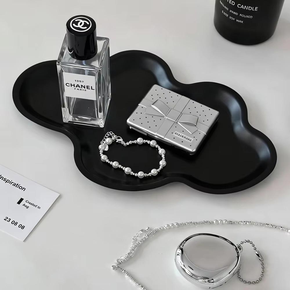 Cloud Shaped Storage Tray Stainless Steel Serving Plate Dessert Snack Dish Jewelry Storage Organizer Modern Home Kitchen Decor