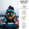 1pc Blanket Taz Mania Print Design, Lightweight Blanket for Sofa, Bed- Soft &Warm, Gift for All Seasons like Christmas, Halloween