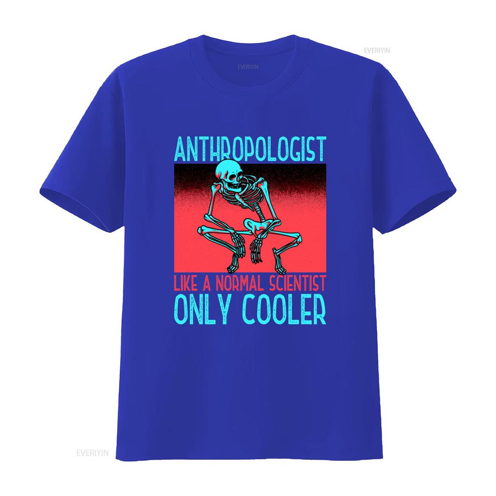 Anthropologist Like A Normal Scientist Only Cooler Skeleton T Shirt Vintage Comfortable Top For Everyday Wear Breathable
