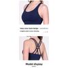 Naked Yoga Vest Cross Beautiful Back Seamless Gathering Sports Fitness Yoga Bra Yoga Clothes Top Women