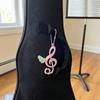 Cute Clover Music Note Keychain Wing Charm Lucky Key Ring Ins Style Cute Bag Pendant For Girls Women Car Key Accessory Gift
