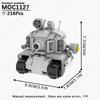 MOOXI Película Juego Robot Mecha Tanque Modelo Ladrillos MOC Creativo DIY Bloques de Construcción Ensamblados Compatibles Con Juguetes de Colección de Figuras
