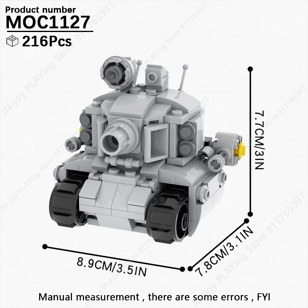 MOOXI Película Juego Robot Mecha Tanque Modelo Ladrillos MOC Creativo DIY Bloques de Construcción Ensamblados Compatibles Con Juguetes de Colección de Figuras
