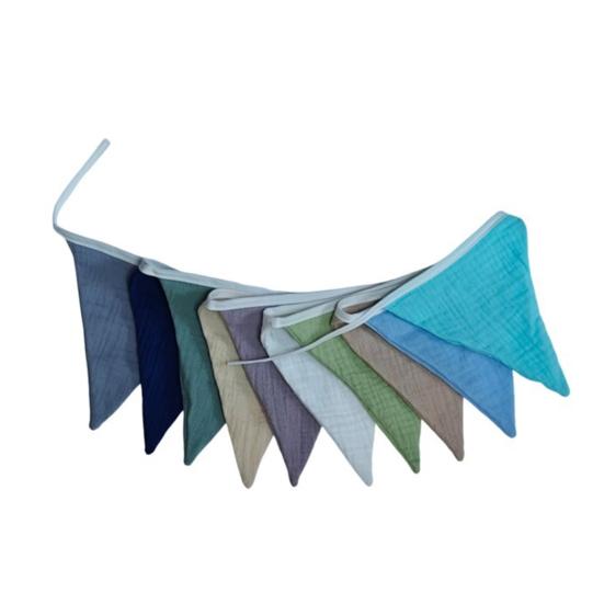 Vimpelbanner Vimpelflagg Barneromsgirland Stoff Babybanner Trekantvimpler Streamers