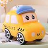 Cute Cartoon Car Plush Toy Set Soft Police Car Taxi Ambulance Stuffed Animal Dolls For Birthday Gift Home Decor Personality