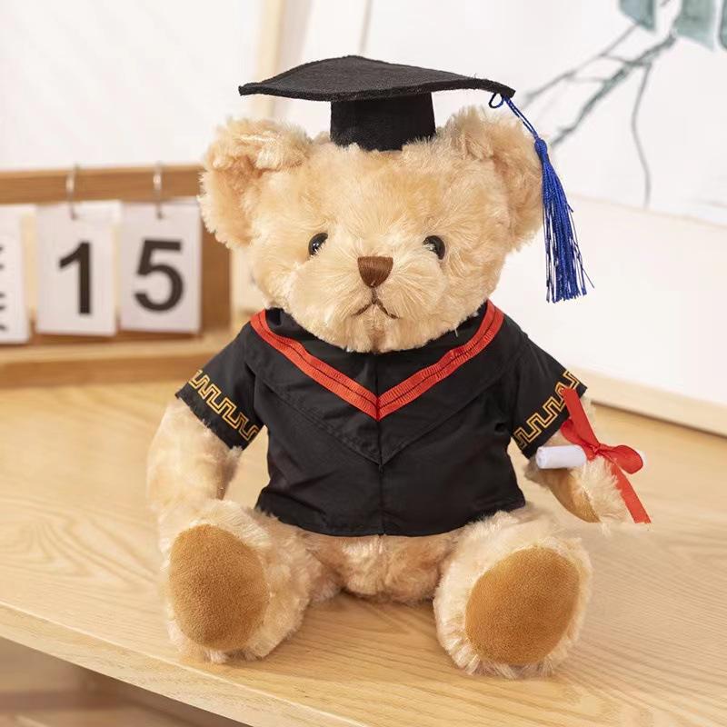 Kindergarten Graduation Gift High School Primary School Bear Doll Plush Toy Commemorative Gift Dr. Bear
