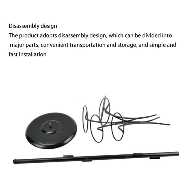 Metal Hats Display Rack with 5 Round Standing Hooks Baseball Cap Rack Organizer Headwear Rack Hat Storage Display Holder