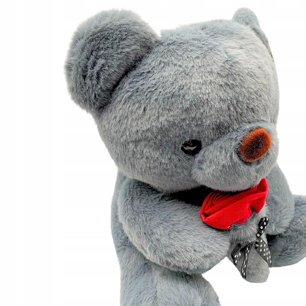 Teddy Bear Plush Toy For Valentine's Day Unique Teddy Bear With Rose 25 Cm