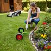 Comfortable Weeding Adjustable Trimmer Wheels Garden Helper