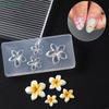 3D Relief Egg Flower Nail Art Silicone Mold,Floral Petal Design Nail Art Carving Template 3Pcs/Set