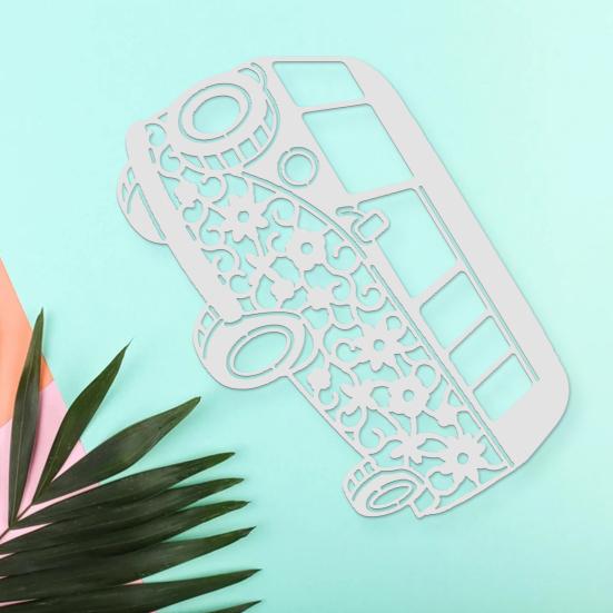 Cutting Die Bus Shape Creative Carbon Steel DIY Wide Application Embossing Stencil for Paper