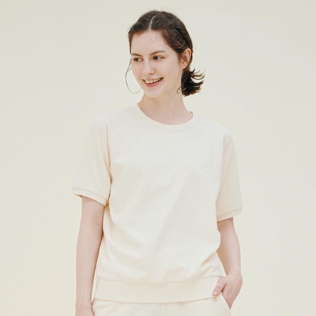 CHIQUITA Knee-Length Sweatshirt (Double Cotton) Butter 242605Sbt