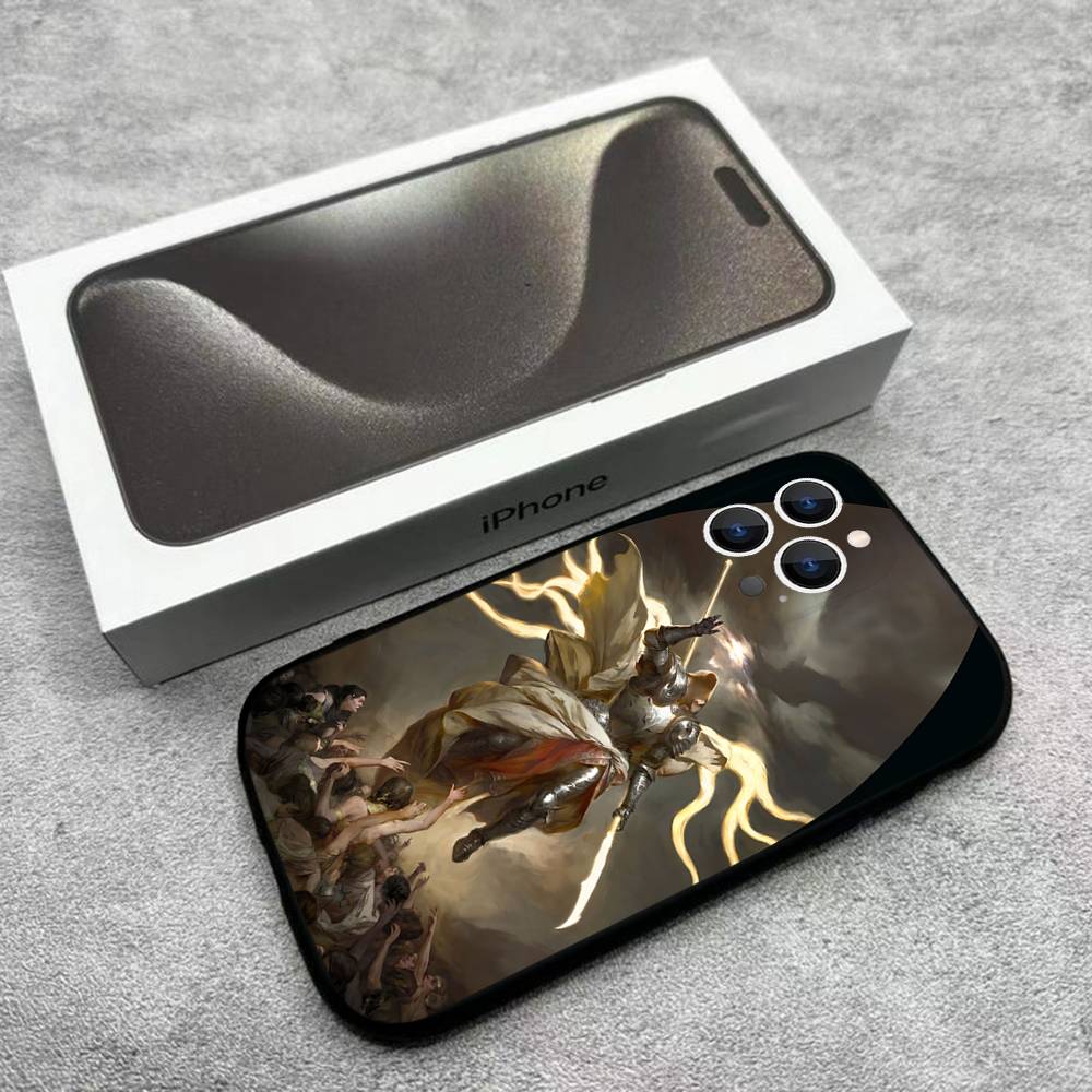 Game D-Diablo IV Phone Case For iPhone 17,16,15,14,13,12,Pro,Max,Plus,E,SE4,Air,Mini Black Soft Box