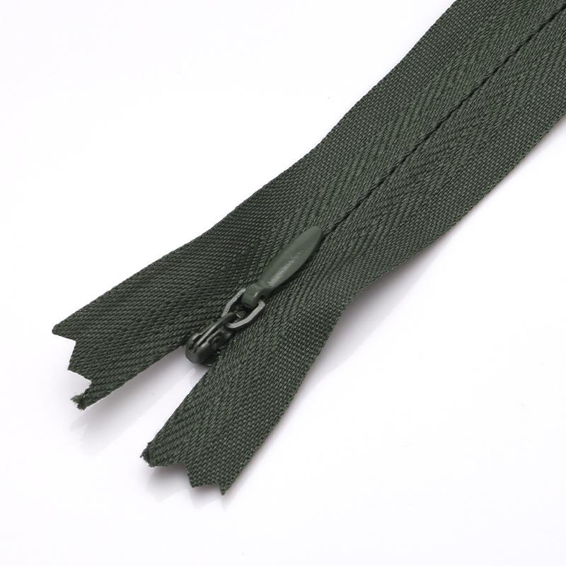 Colored Nylon Invisible Zipper for Home Textiles & Clothing Accessories - #3 Closed-End Design