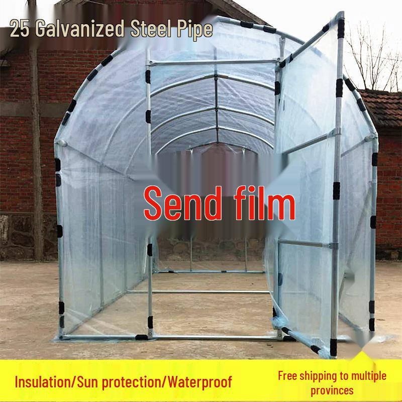 Steel Frame Home Greenhouse: Waterproof Sunshade & Insulation for Succulents and Flowers