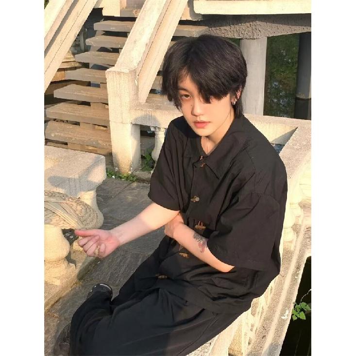 Flip Collar Short Sleeved Polo Shirt Men'S Trendy Brand Summer T-Shirt Korean Version Slim Fit Trend Versatile T-Shirt Top