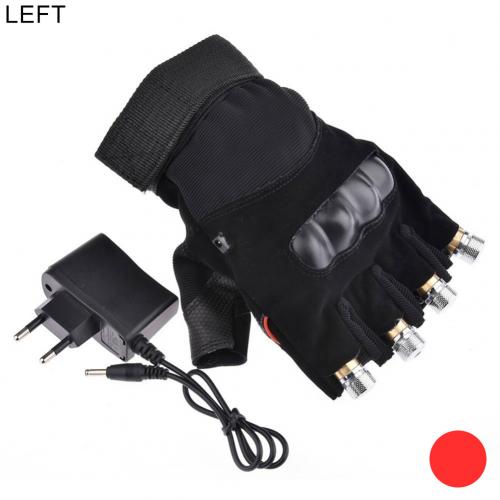 1 bucată bărbați femei brățară strălucitoare roșu/verde mănușă cu lumină laser cu led spectacol de scenă de dans DJ club prop petrecere mănușă cu laser