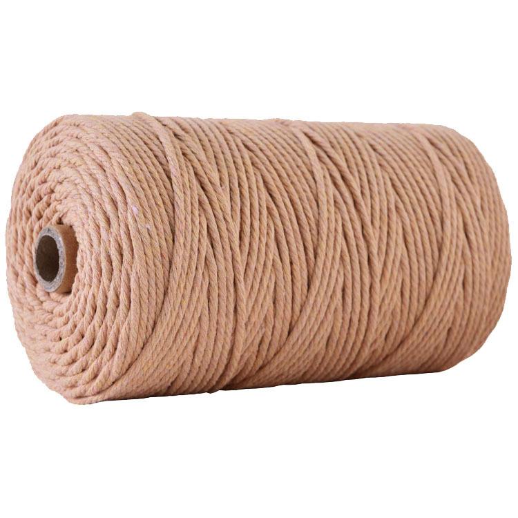 

30 кольорів 3мм*220м Шнур для макраме 100% натуральна бавовна Мотузка для макраме для настінних вішалок для рослин, ручне в’язання своїми руками L-3mm*200m