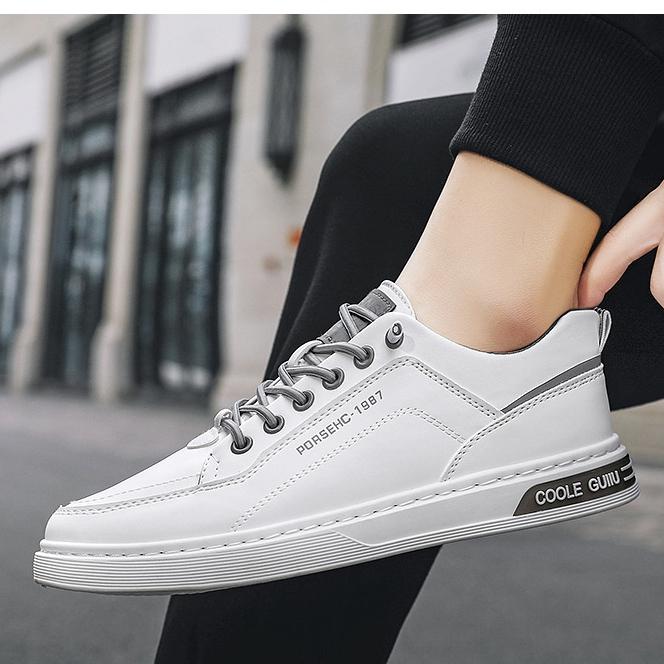 Men's Shoes Summer White Shoes Men's Sports Student Leisure Board Shoes