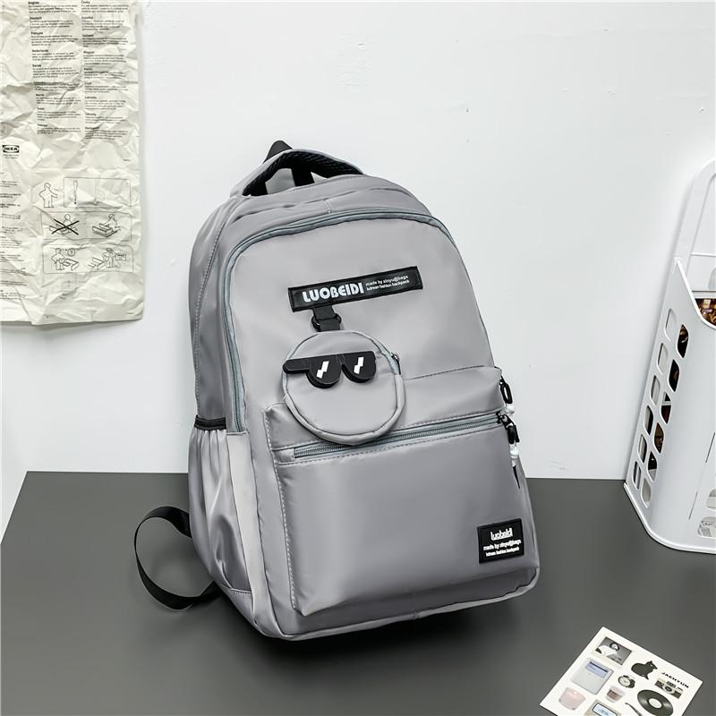 Schoolbag New Student Backpack Campus Sports Leisure Style Trend Korean Edition Large Capacity Middle and High School Student Backpack