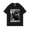 Bobritto Bandito Funny Beaver Meme Women's Summer Round Neck Short Sleeve T-shirt Casual Humorous Top Comfortable Women's -shirt