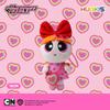 Portachiavi Peluche Powerpuff Girls - Ciondolo Carino Cartone Animato Bubbles Regalo di Compleanno