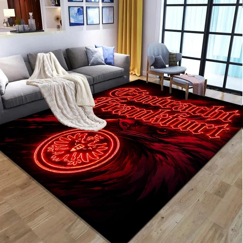 Eintracht Frankfurt Pattern Rug, Indoor/Outdoor Mat, for Picnic, Gameroom, Bedroom, Office, Living Room, Home Decor Carpet, Birthday Gift