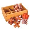 Magic IQ Lu Ban Locks Puzzles Boxes Set For Kids Adults Unlock Interlocking Wooden Brain Teaser Educational Toys Gifts