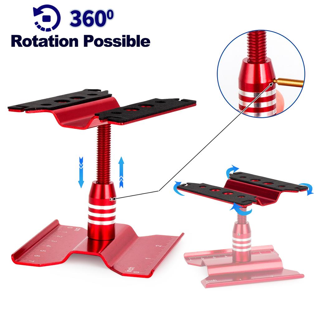Aluminum Rc Car Repair Stand Workstation for Axial Scx24 Fcx24 Traxxas Trx4m 1/16 1/18 1/24 Scale Rc Truck Crawler Buggy