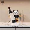 Resin Panda Wine Holders Panda Wine Rack For Stylishly Showcasing Wine Bottles In Kitchens Or Living Space Wine Display