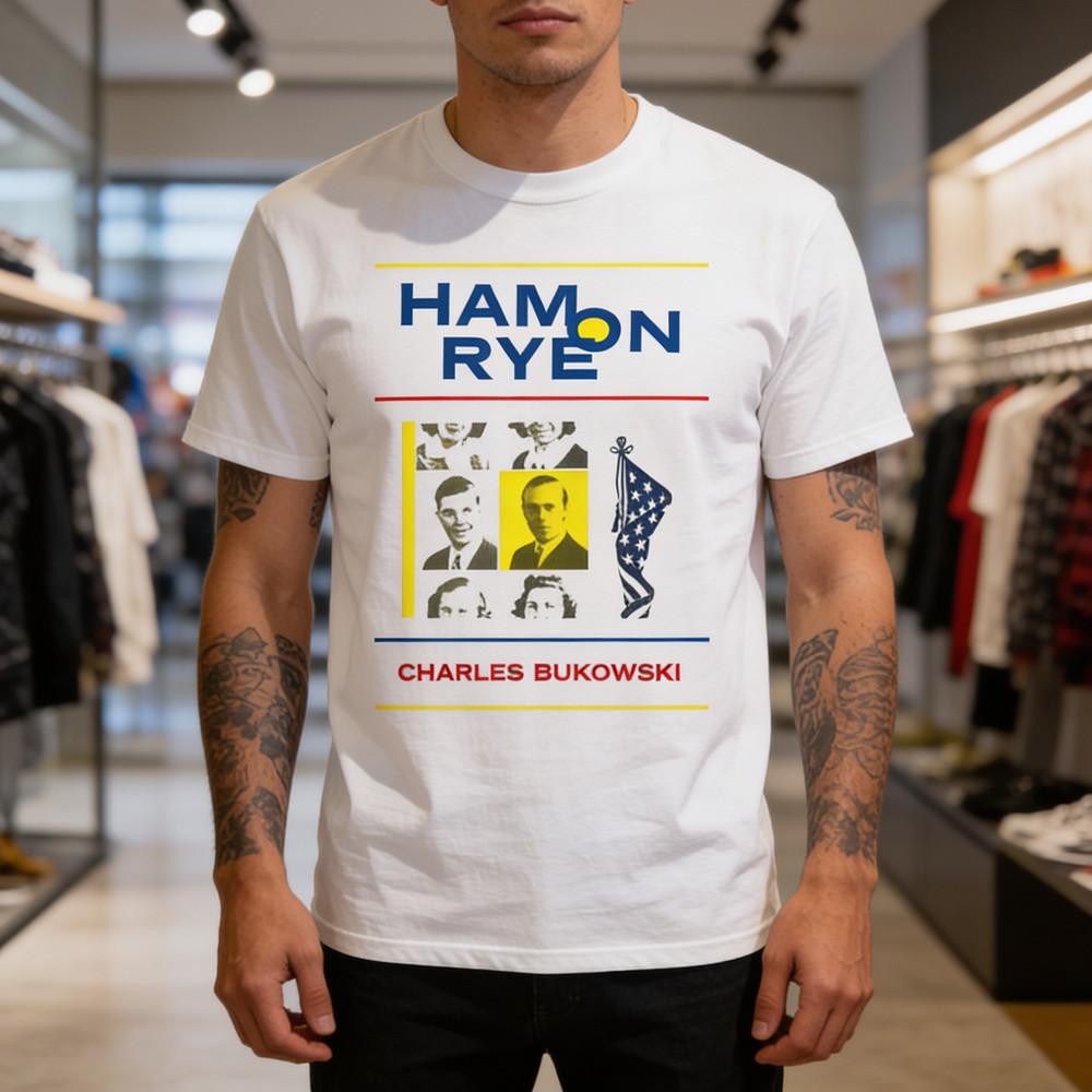 ham on rye novel by charles bukowski book cover tshirt Unisex T-Shirt XL