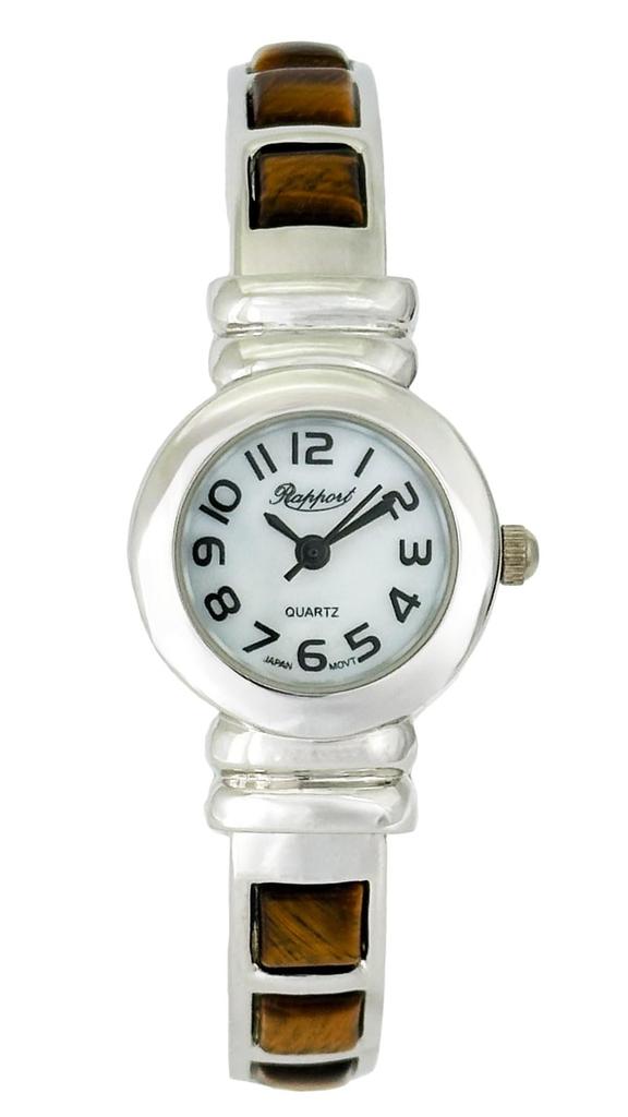 La Paul Women's Stone Bangle Watch, Brown, 164024