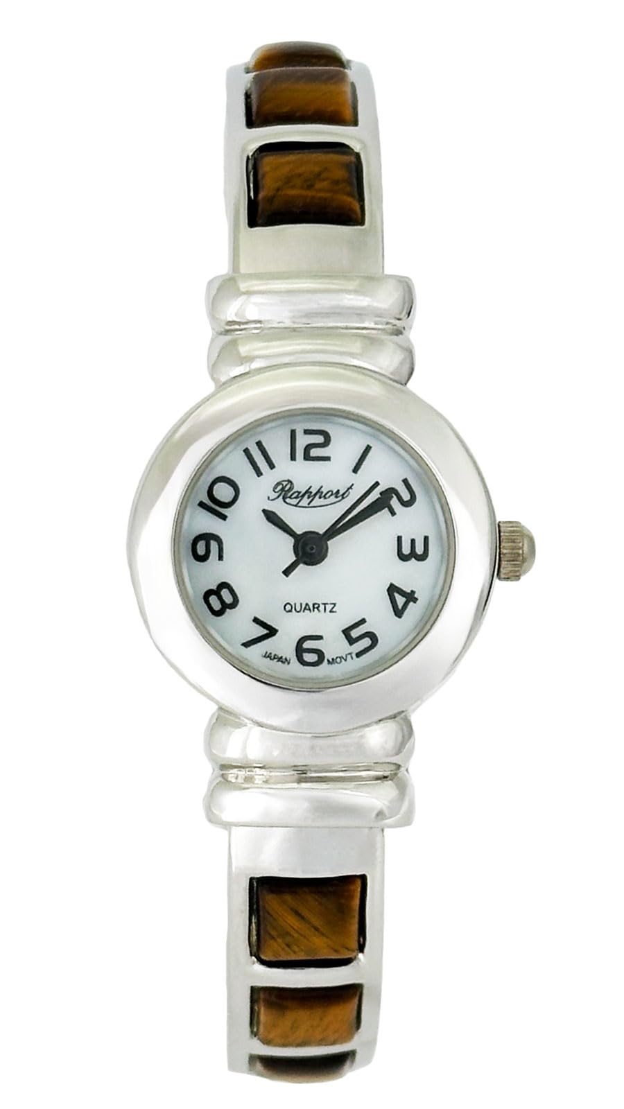 

La Paul Women s Stone Bangle Watch, Brown, 164024