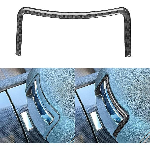 Real Carbon Fiber Compatible with Ford Taurus SEL/Limited/SE/SHO 2013-2019 2014 2015 2016 2017 2018 Accessories Car Door Lock Decoration Trim Cover