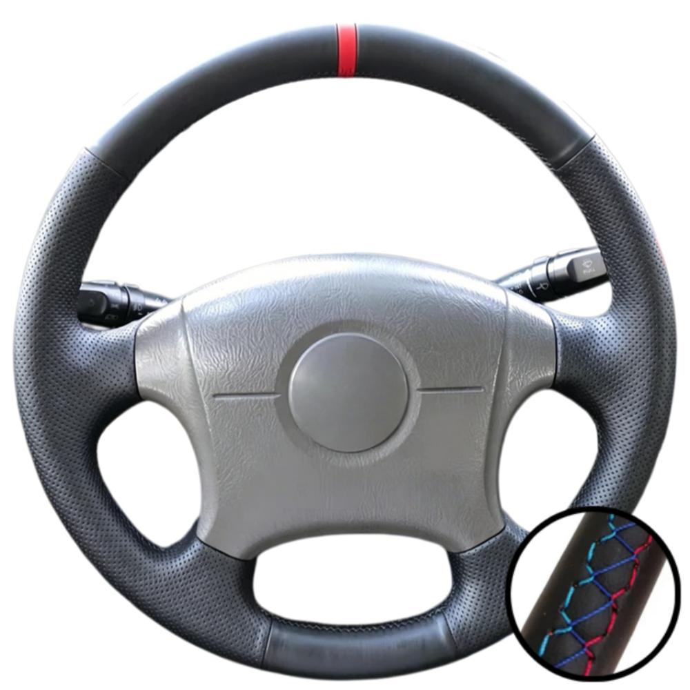 Car Accessories Hand-Stitched Black Non-slip Microfiber Leather 2004-2011 Steering Wheel Cover For Hyundai Elantra