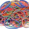 Rubber Bands Assorted Size Multicolor 0.5 Lb/227g Rubber Bands for School Home Office Supplies Size#16,size18,size19,size32,size33,size64